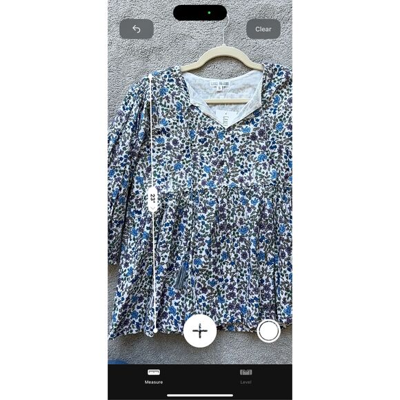 NWT Grace Holiday peplum blouse, Small $90 C41 - Picture 3 of 5